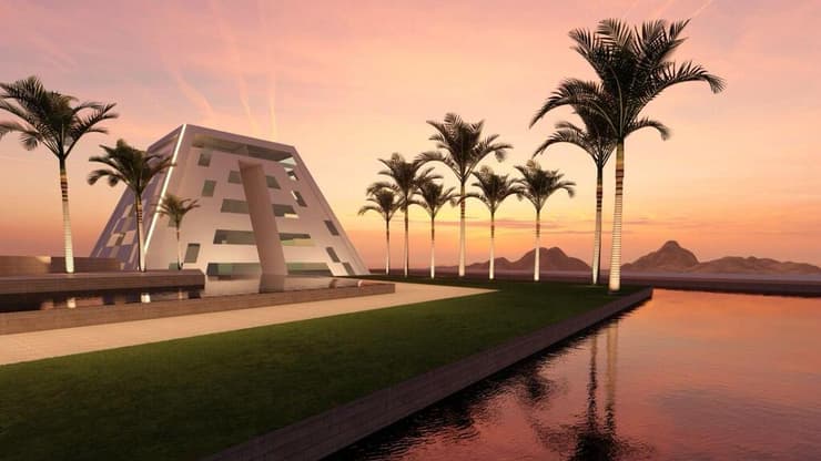 הדמיית הפקולטה לרפואה שמתוכננת באילת (צילום הדמיה: אלון גרוסמן וליאל גומז אדריכלים ) הדמיית הפקולטה לרפואה שמתוכננת באילת