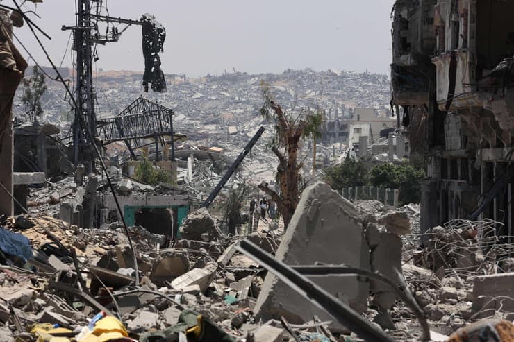 ההרס בעיר עזה (צילום: Omar AL-QATTAA / AFP) שכונת א-תופאח בעיר עזה