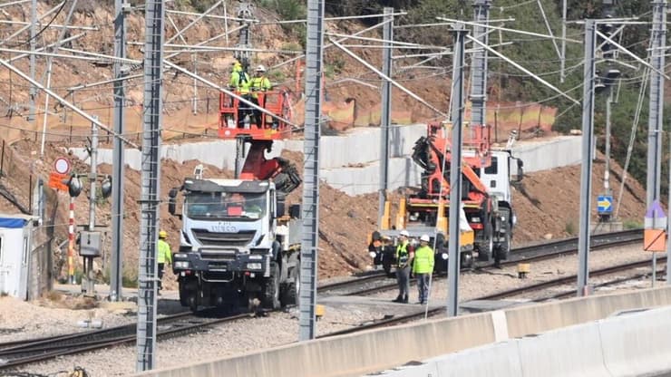 רכבת משא פגעה בתשתיות במחלף גנות