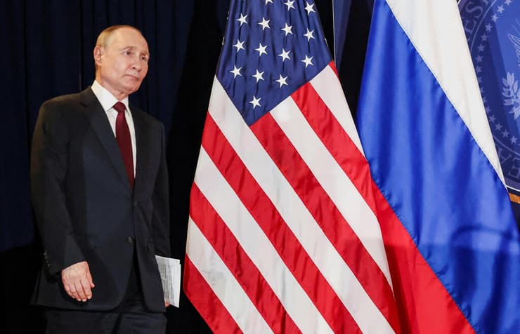 נשיא רוסיה פוטין ב פסגה עם נשיא ארה"ב טראמפ ב אלסקה