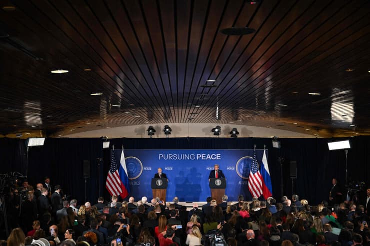 פסגה בין נשיא ארה"ב טראמפ ל נשיא רוסיה פוטין אלסקה