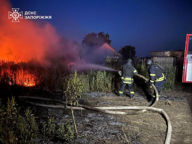תקיפה רוסית ב זפוריז'יה ב אוקראינה