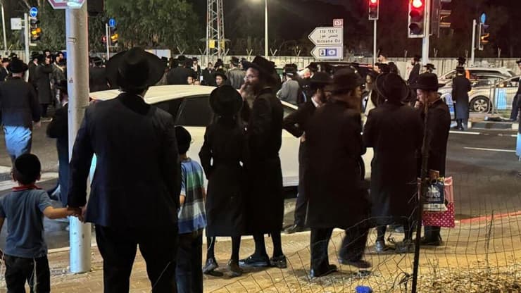 הפגנת חרדים במחאה על מעצר העריקים