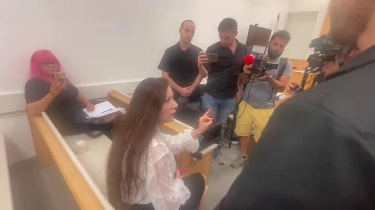 "היא אפילו לא התנצלה, חבר שלי מבואס מהיחס". הח"כית בדיון (צילום: יאיר שגיא) גוטליב מסרבת להתפנות מהדיון