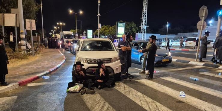 הפגנת חרדים במחאה על מעצר העריקים