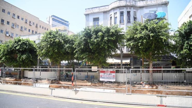 העבודות להקמת הרכבת הקלה ברחוב אלנבי