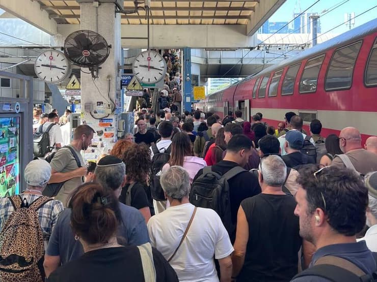 עומסים בתחנת רכבת סבידור