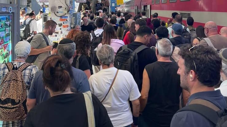 עומסים בתחנת רכבת סבידור