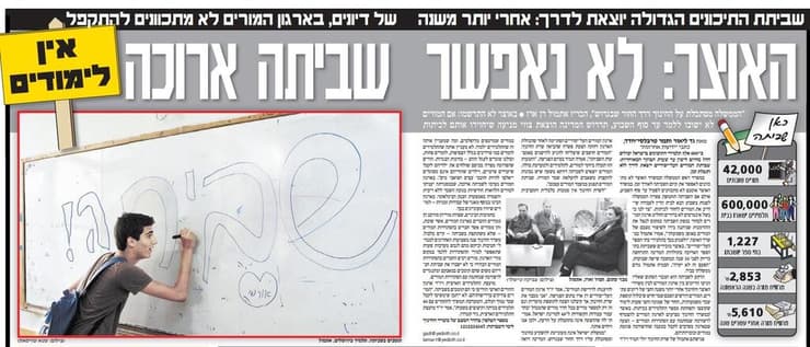 שביתת המורים, ארכיון ידיעות