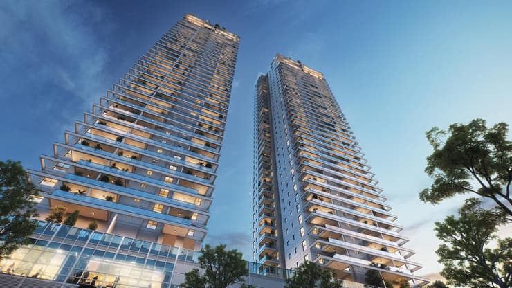 הדמייה של פרויקט התחדשות עירונית בחדרה במתחם אלי כהן 