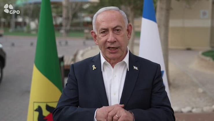 ראש הממשלה בנימין נתניהו (צילום: רועי אברהם/ לע״מ) ראש הממשלה בנימין נתניהו באוגדת עזה