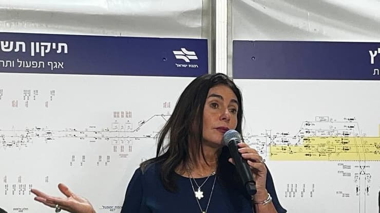 השרה רגב (צילום: סיון חילאי ) מסיבת עיתונאים עם מירי רגב