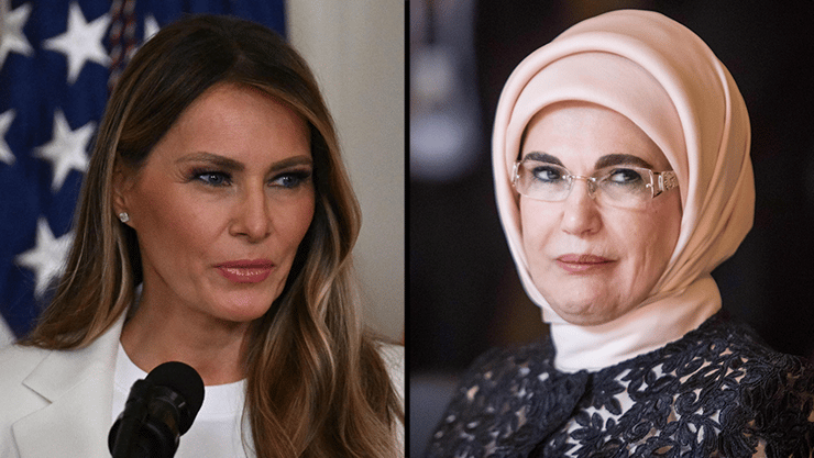  אמינה ארדואן , מלניה טראמפ