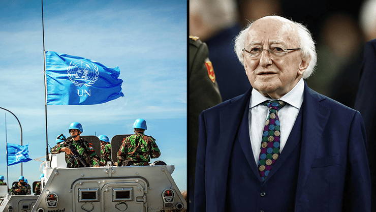 נשיא אירלנד מייקל היגינס