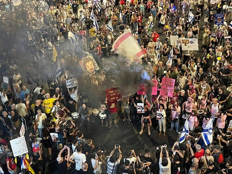 צילום: ליהיא גורדון מפגינים בבגין