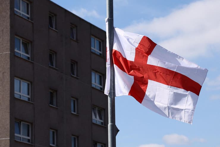 אנגליה בריטניה דגלים דגל מבצע הנף את הצבעים הארלו