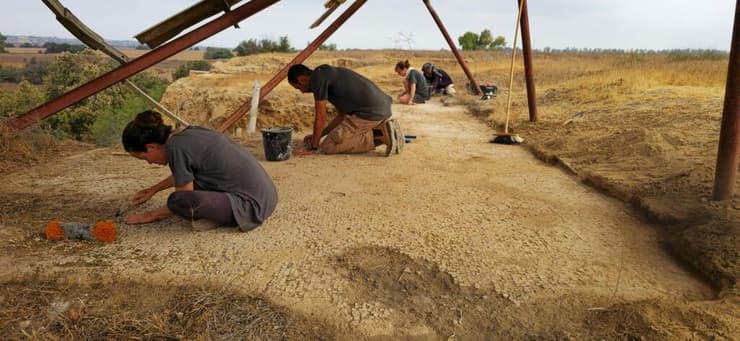 העבודות לשימור הפסיפס בנחל הבשור