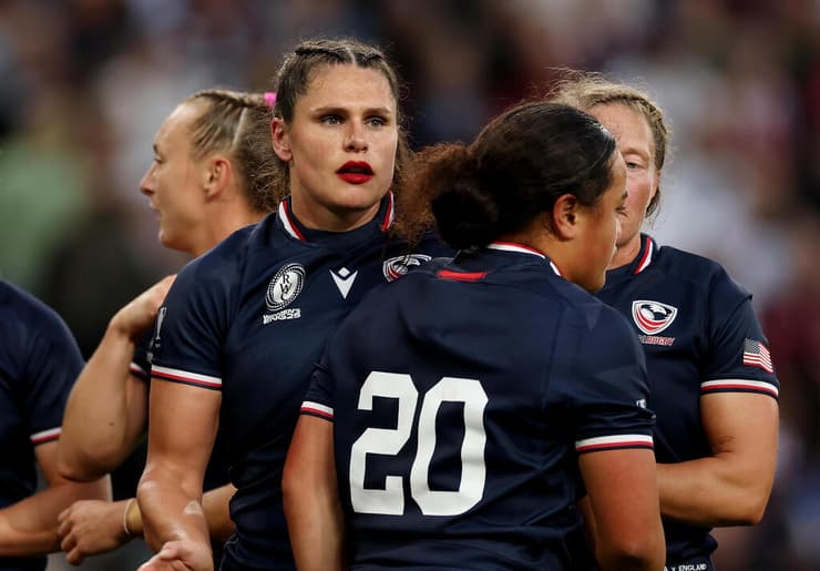 במהלך משחק הראגבי נגד נבחרת אנגליה. מאהר (צילום: Stu Forster/Getty Images) אילונה מאהר