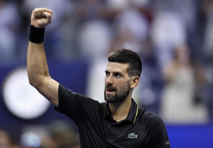 עלה לסיבוב השני. נובאק ג'וקוביץ' (REUTERS/Eduardo Munoz) הטניסאי הסרבי נובאק ג'וקוביץ'