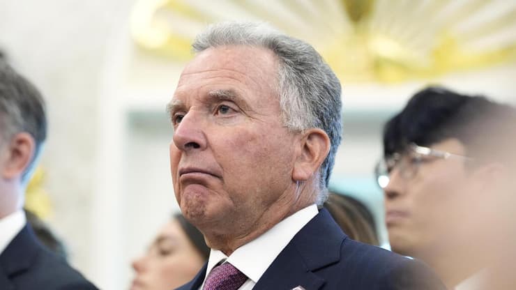 שליח ארה"ב למזרח התיכון סטיב וויטקוף באירוע בבית הלבן