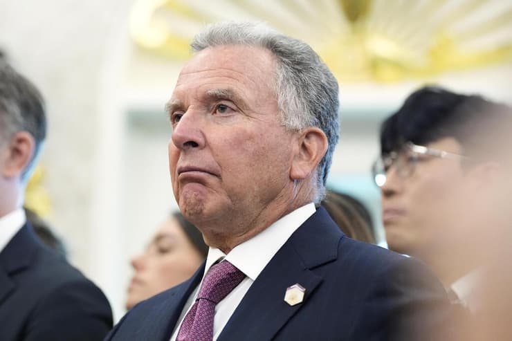 שליח ארה"ב למזרח התיכון סטיב וויטקוף באירוע בבית הלבן