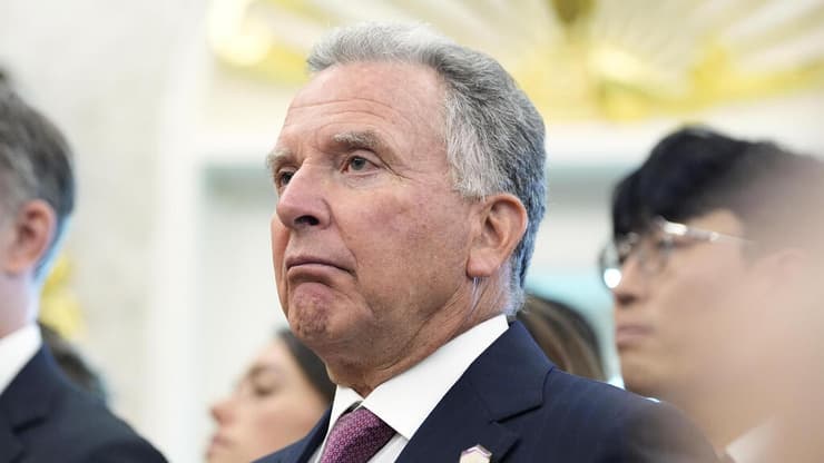 שליח ארה"ב למזרח התיכון סטיב וויטקוף באירוע בבית הלבן