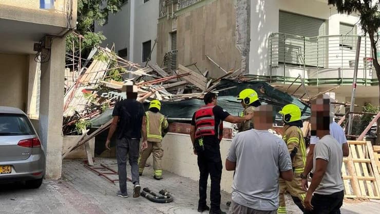 אירוע קריסת פיגומים בתל אביב