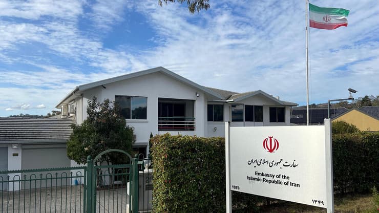 שגרירות איראן בקנברה (צילום: REUTERS/Peter Hobson) שגרירות איראן בקנברה, אוסטרליה