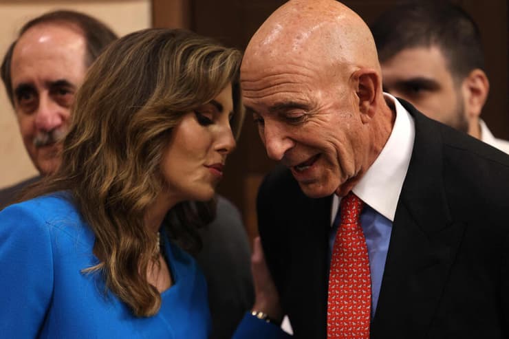 שליחי ארה"ב תומאס ברק ו מורגן אורטגוס ביירות לבנון