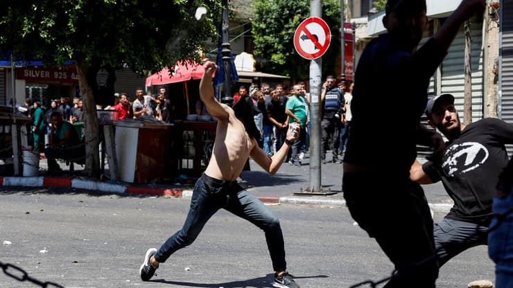  עימותים בין פלסטינים לכוחות צה"ל ברמאללה