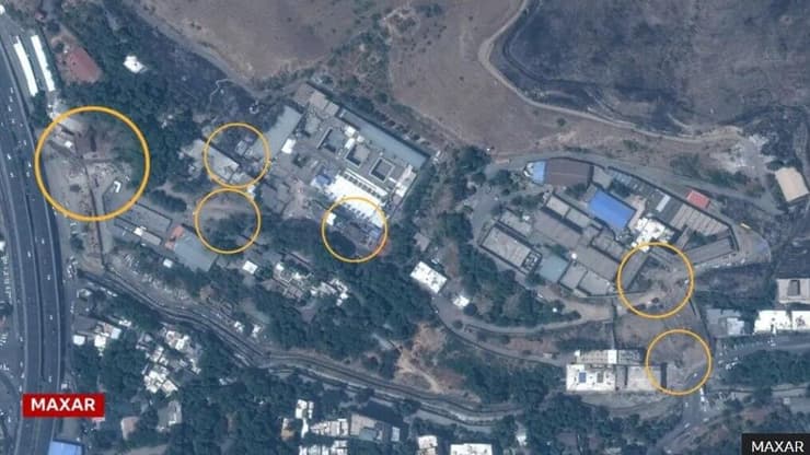 מוקדי התקיפה על כלא "אווין" בטהרן, איראן 