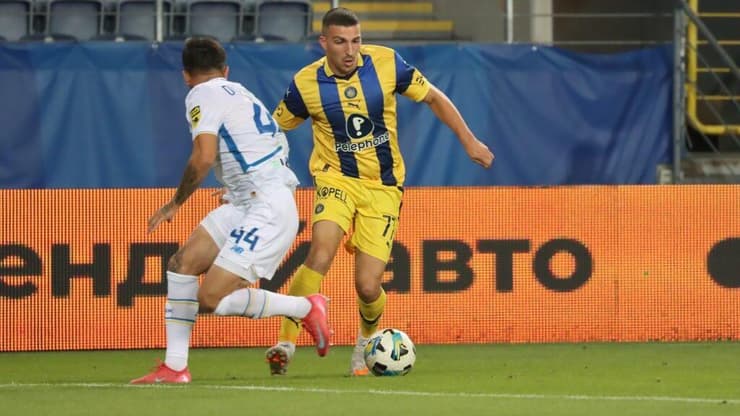 אושר דוידה מול מכבי ת"א, אתמול (צילום: האתר הרשמי של מכבי ת"א) דוידה