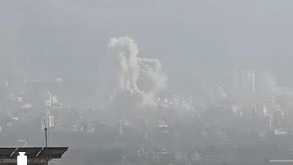 תיעוד מהתקיפות בצנעא