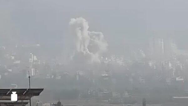 תיעוד מהתקיפות בצנעא