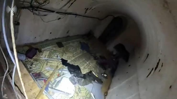 תיעוד מתוך המנהרה התת-קרקעית שאותרה במרחב 'זייתון