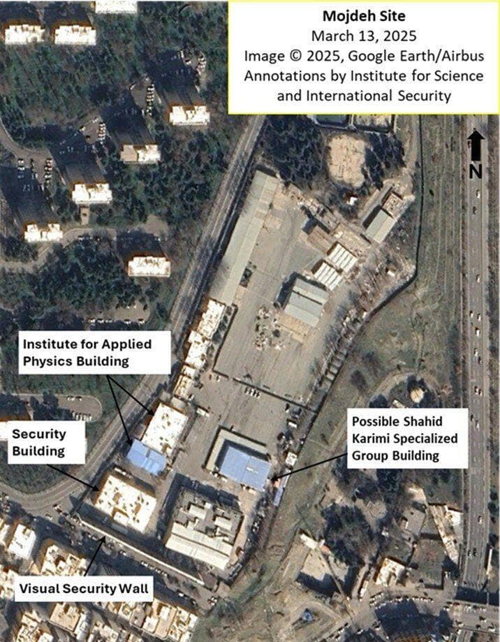 תמונות לוויין מאתר הגרעין "מוג'דה" באיראן