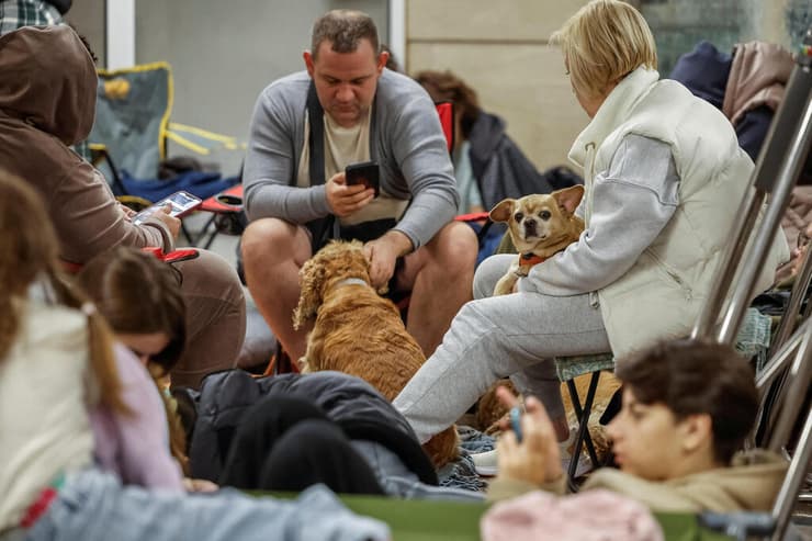 אוקראינה קייב מסוק כיבוי זירת פגיעה מתקפה רוסית