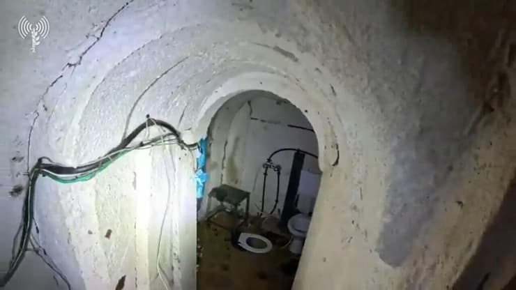 תיעוד מתוך המנהרה התת-קרקעית שאותרה במרחב 'זייתון