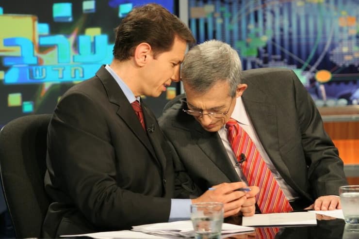 מורה הדרך שלי. מרגלית וברגמן בהנחיית "ערב חדש" (צילום: שי אקונין) דן מרגלית רונן ברגמן בהנחיית "ערב חדש"