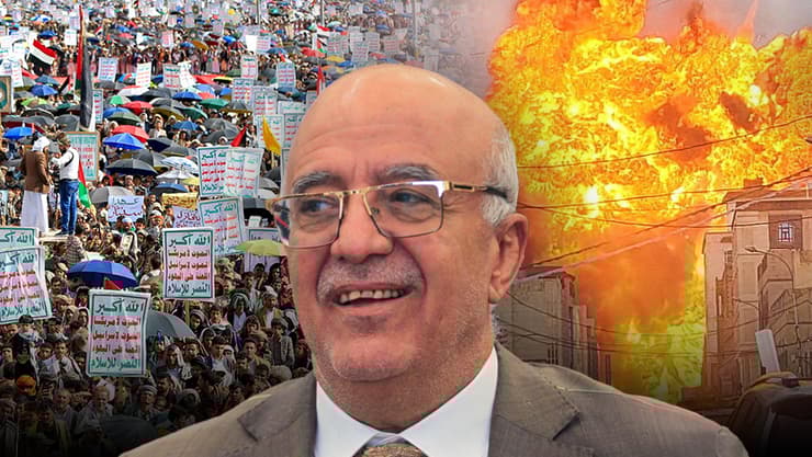 ראש ממשלת החות'ים א-רהאווי שחוסל. (צילום: Mohammed HUWAIS / AFP) אחמד אל א-רהאווי