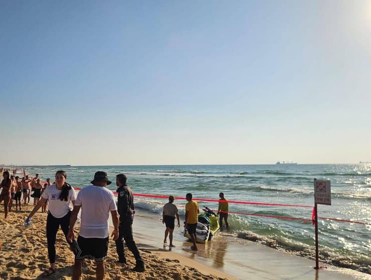 החוף הלא-מוכרז שבו טבעו ה-4 (צילום: עיריית אשדוד) אשדוד חוף ים