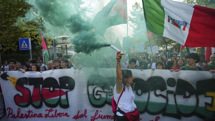 מחאות פרו-פלסטיניות לצד פסטיבל ונציה