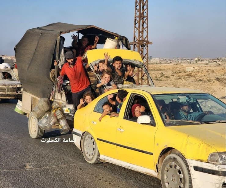 תנועה גדולה של מתפנים מצפון הרצועה לכיוון דרום