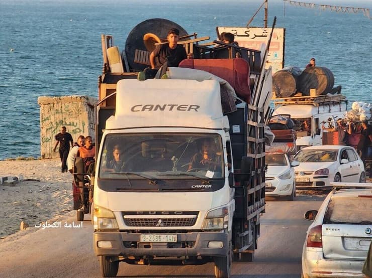 תנועה גדולה של מתפנים מצפון הרצועה לכיוון דרום