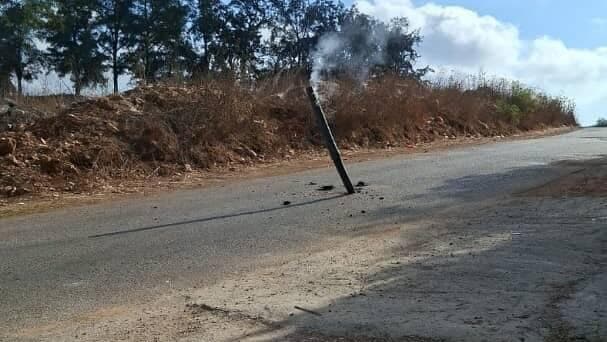 טיל שלא התפוצץ באזור מיפדון, דרום לבנון