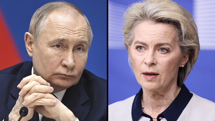 פון דר ליין, פוטין