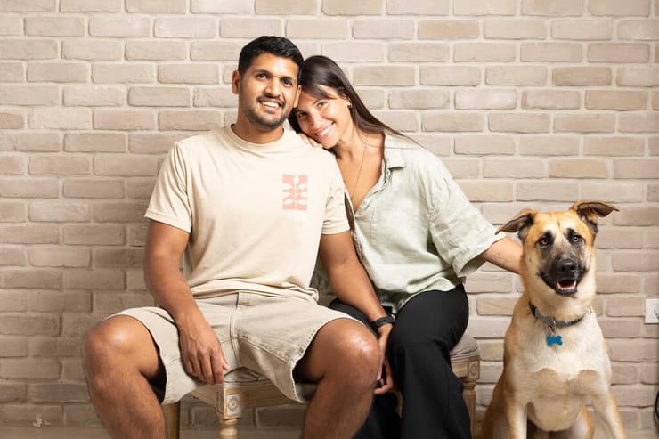 זיו פלג ורותם הלין (צילום: טל שחר) זיו פלג ורותם הלין