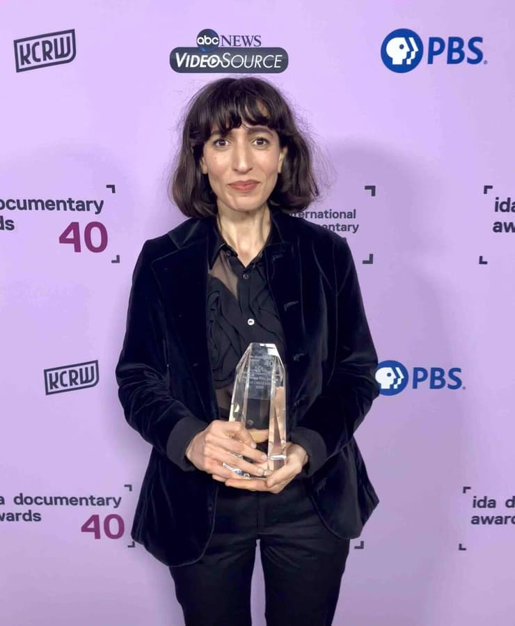 תמר ברוך בטקס פרסי הארגון הדוקומנטרי הבינלאומי