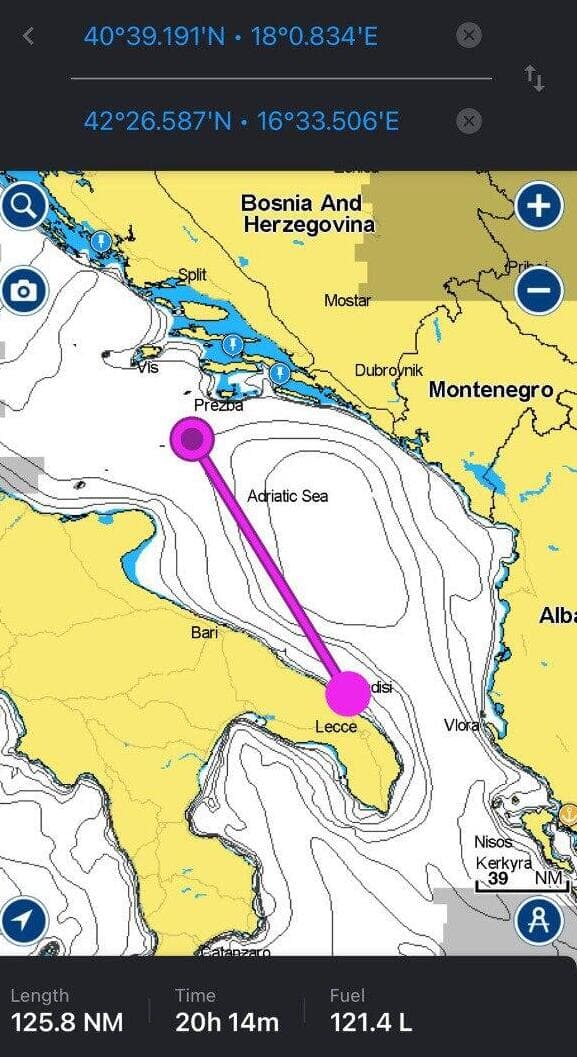 מפת המסלול שעבר הבקבוק