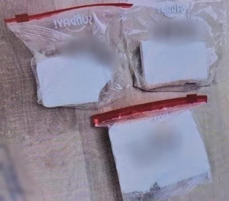 צילום: דוברות המשטרה הסמים שנתפסו אצל הגננת